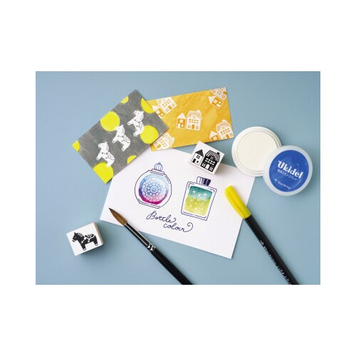 塗ると浮き出るスタンプパッド ウキデルx2