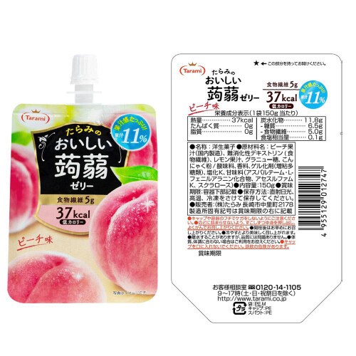 たらみ おいしい蒟蒻ゼリー 150g 5種X6個