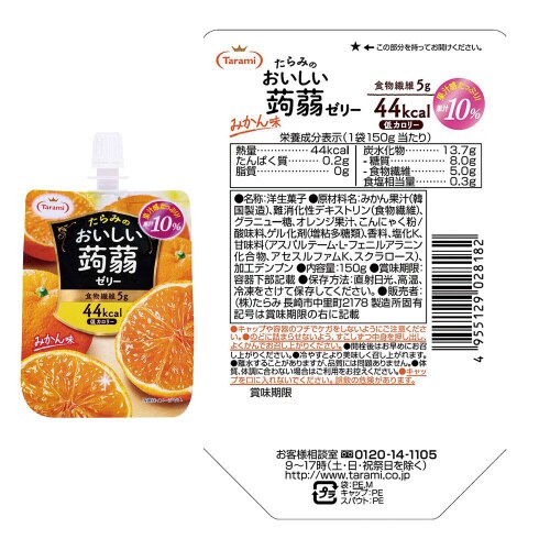 たらみ おいしい蒟蒻ゼリー 150g 5種X6個