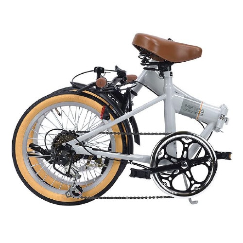 折畳自転車16・6段ギア グレージュ