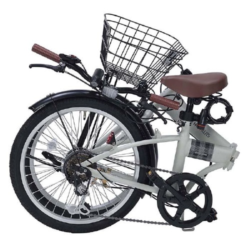 折畳自転車20・6段オールインワン アイスグレー