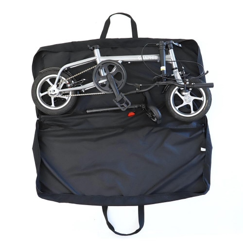 災害対策自転車12+収納袋 シルバー