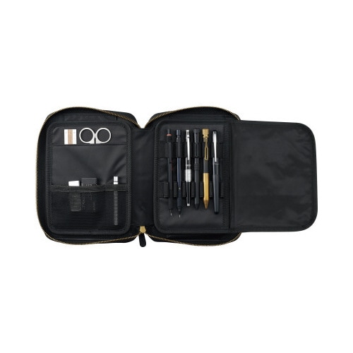 スタンドブックペンケース ジェットブラック