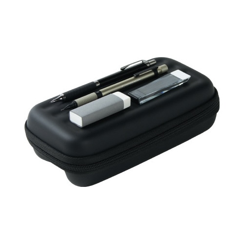 ハードシェルペンケース ジェットブラック
