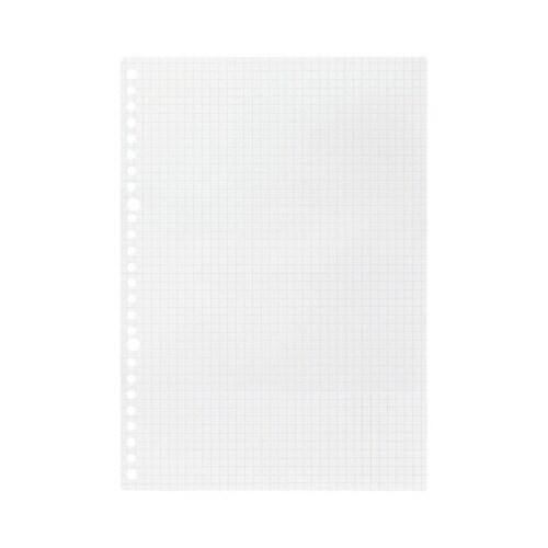 書きやすいルーズリーフB55mm方眼罫50枚X10
