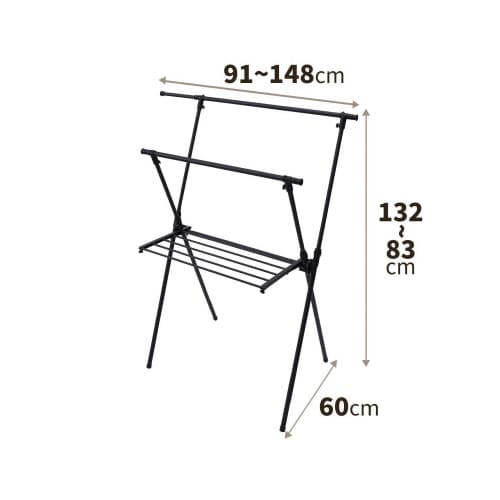 ポーリッシュ伸縮室内物干し×型 PSBK−05