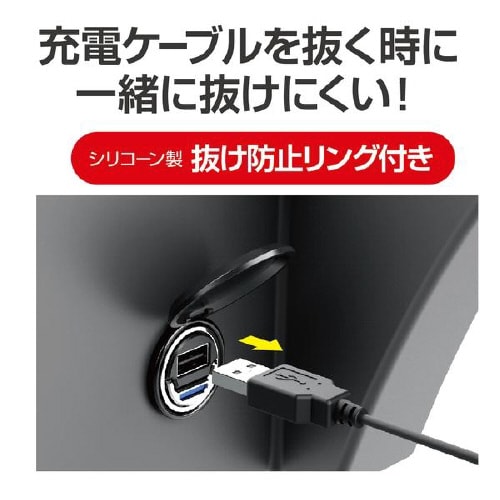 コンパクトUSBポート 12V/24V車対応