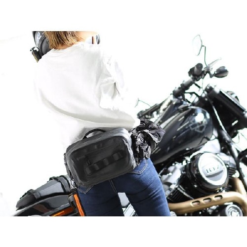バイク用ターポリンウエストバッグ