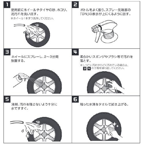 ホイール洗浄&撥水コーティングホイールパープルワン