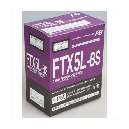 バイク用バッテリー 液入充電済み FTX5L−BS