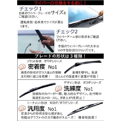 撥水コートデザインタイプワイパーブレード