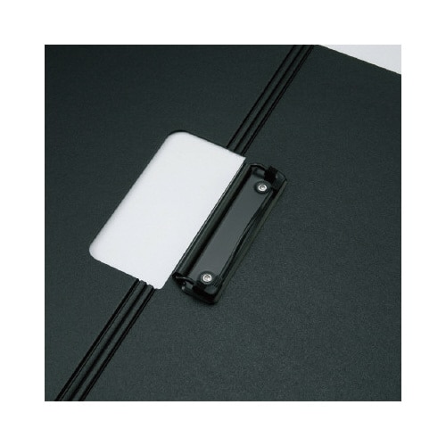 クリップファイル A4横 ブラック×5