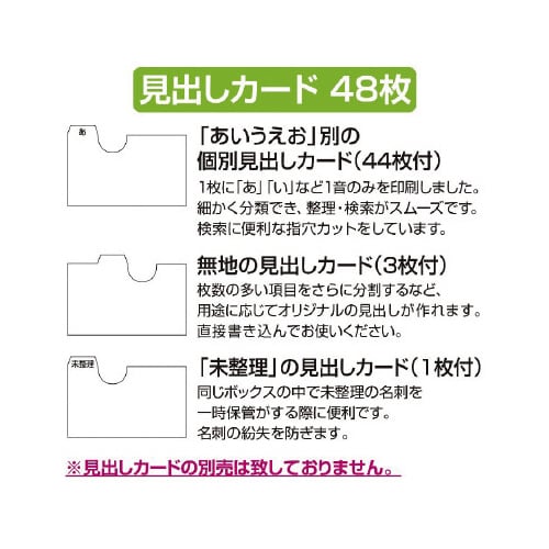 ネームカードボックス クリアブルー