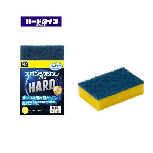 A−542 スポンジたわし+ハード Y×12