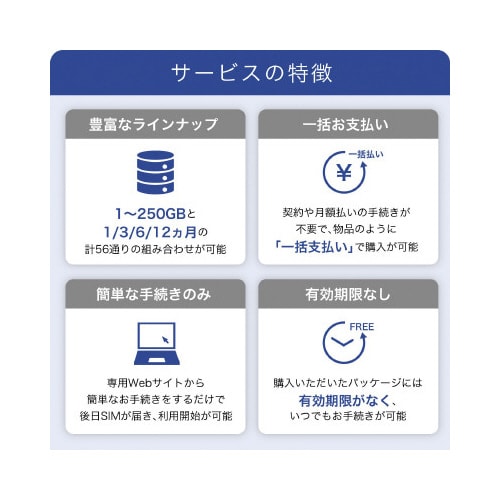 IIJBizプリペイドSIM(50GB/12ヶ月)