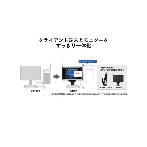 小型端末取り付け用VESAアダプタ ホワイト