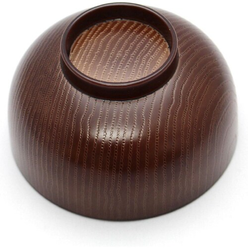 お椀 総塗布袋 ブラウン×3