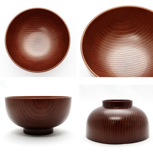 お椀 総塗布袋 ブラウン×3