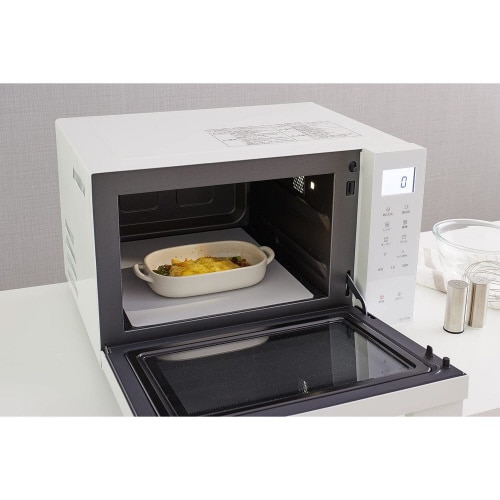 汚れ防止 電子レンジマット ライトグレー