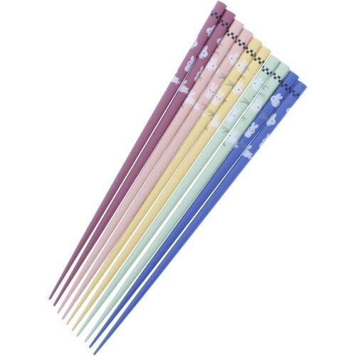 箸 客用 5膳セット 乾漆野うさぎ×2