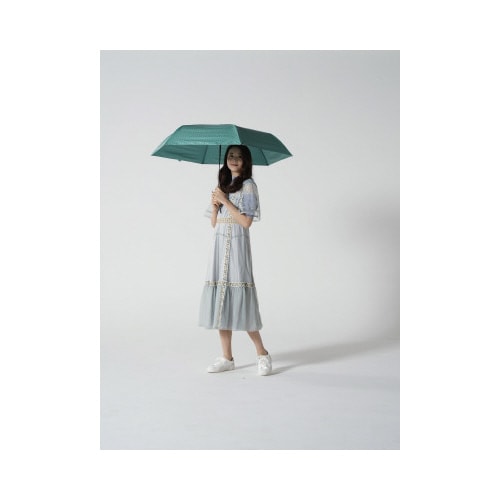 6本骨全天候折りたたみ傘 江戸 浅葱