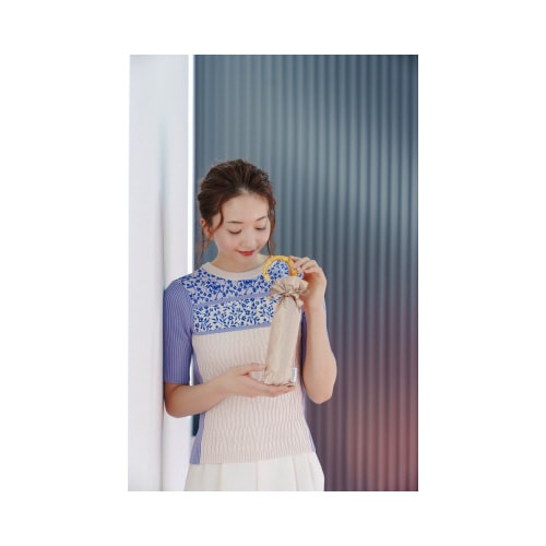 7本骨遮光折りたたみ傘 江戸 亜麻色