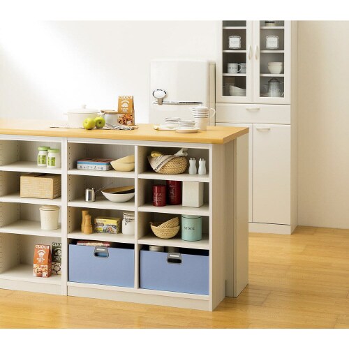 木製オープンラックTNL−6044ホワイト