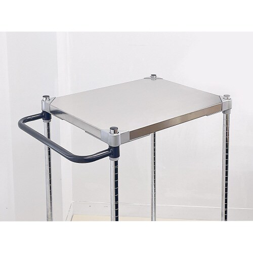 ステンレスシェルフワゴン60×602段キャスター7