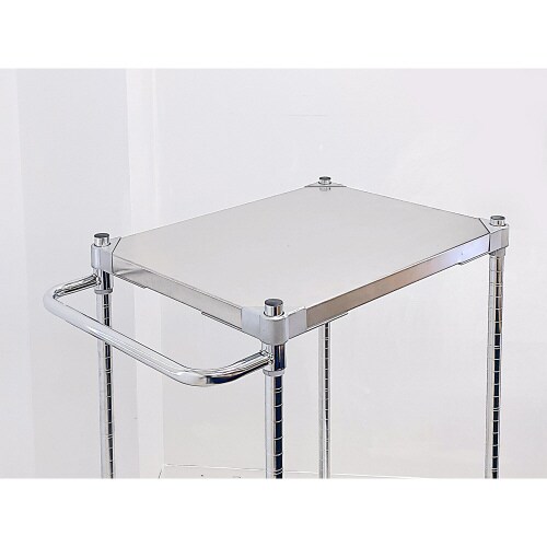 ステンレスシェルフワゴン46×903段キャスター7