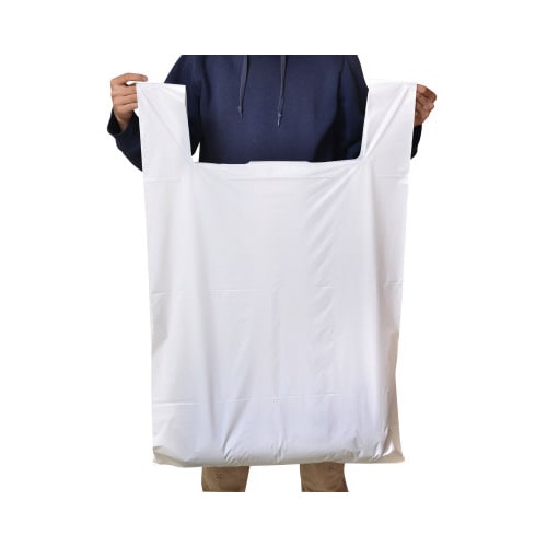 大容量レジ袋乳白 布団用 0.035mm 620×