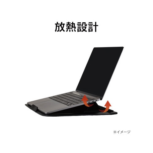 マグネットスタンド付きPCケース BK