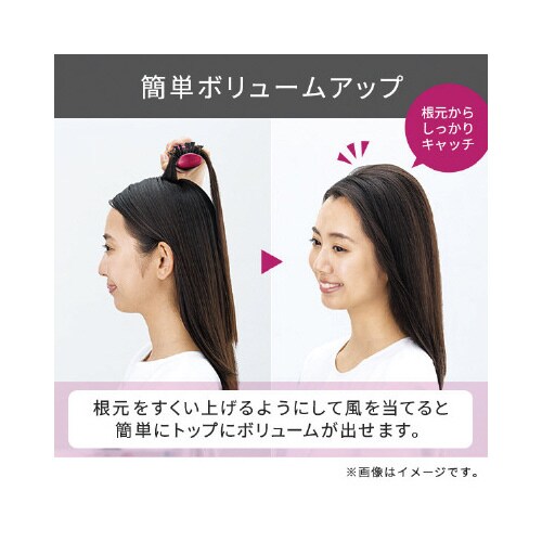 マイナスイオンカールドライヤー 豚毛 白