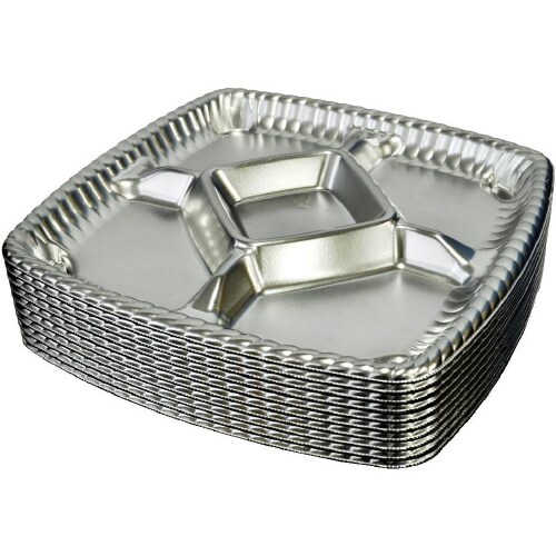 簡易プレート角型 240 本体 銀色 10枚入×2