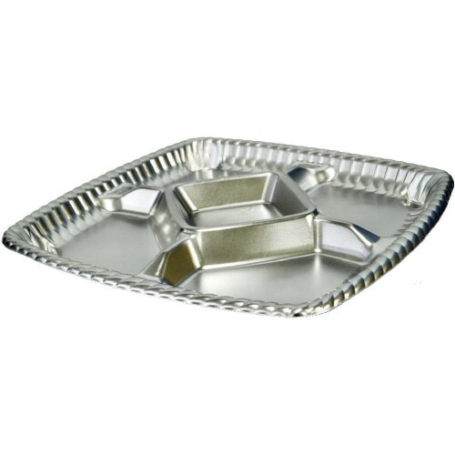 簡易プレート角型 240 本体 銀色 10枚入×2