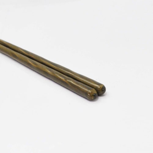 箸 箸置きセット 緑釉 23cm