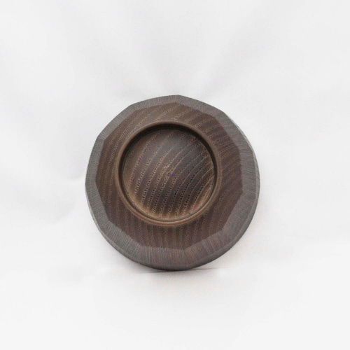 亀甲汁椀 φ10.9 ダークブラウン×2