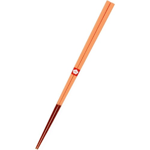 日本伝統色箸 柿色 23cm×2
