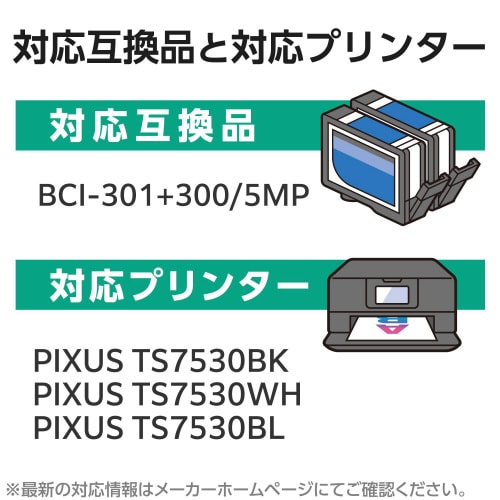 リサイクルインク BCI−301+300/5MP
