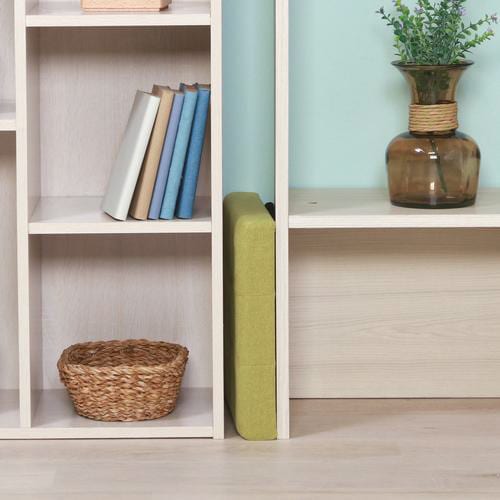 収納スツール 30cm ウール調 リーフグリーン