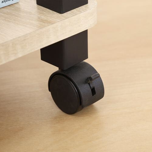 フィット マルチテーブル(キャスター付) オーク