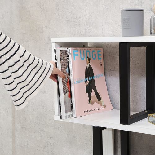 S字ディスプレイラック 3段 オークWH