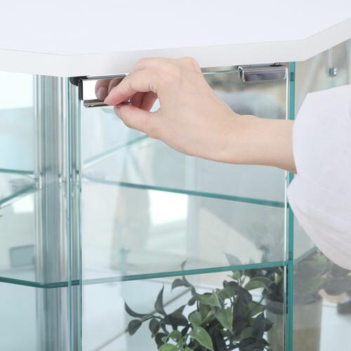 卓上ガラスコレクションケース コーナー WH