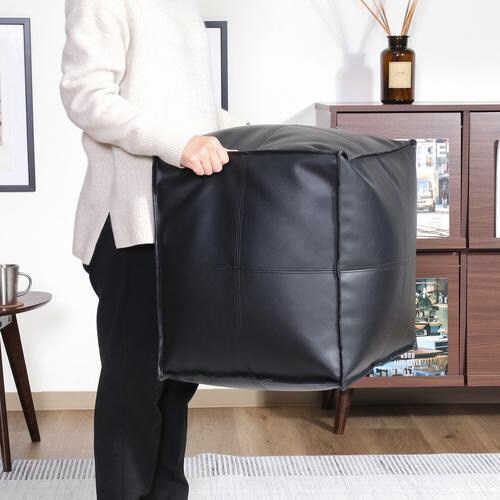 超軽量スツール フロート スクエア BK