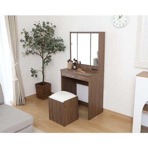 メルルドレッサー(三面鏡)スツール付きBR(3D)