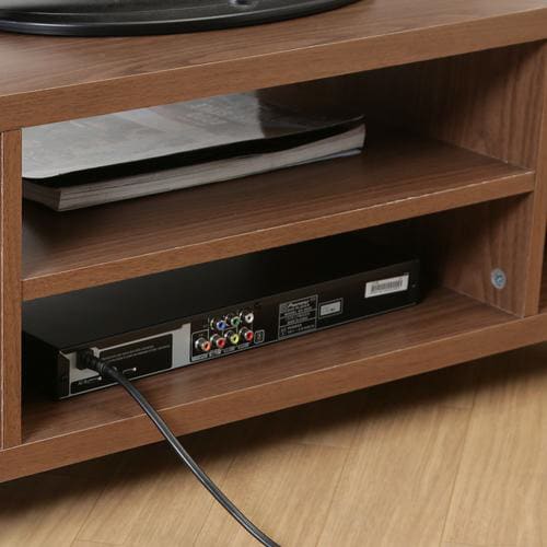 キャスター付きTV台 ミディアムブラウン