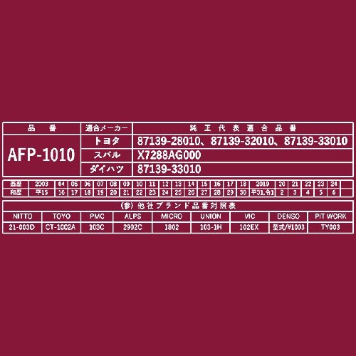 PLATINUM カーエアコンフィルター