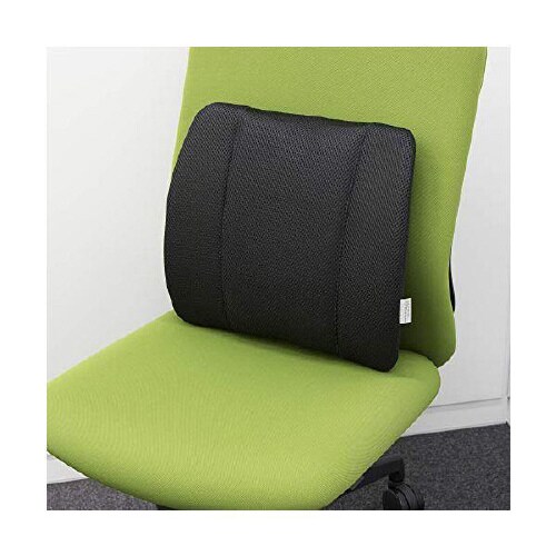 腰枕 爽快メッシュ 37×36×10cm ブラック