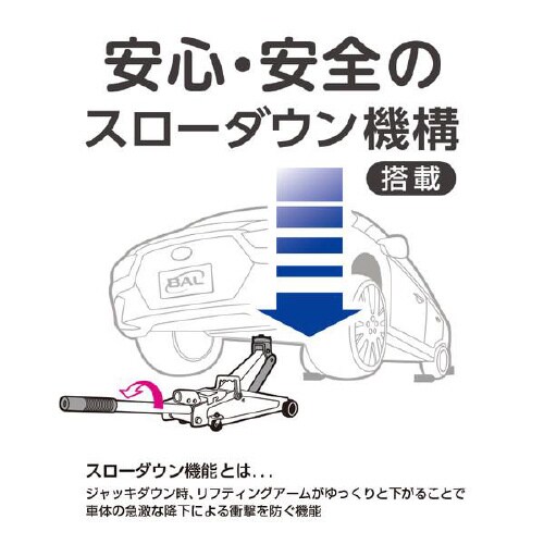 油圧式 フロアジャッキ 2.5t No.2103