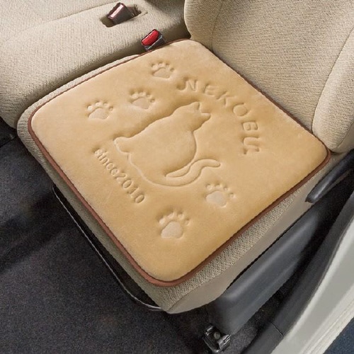 クッション FN猫シルエット 角型 ベージュ
