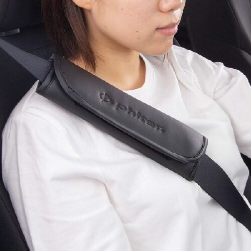 シートベルトパッド 首元の擦れを防止 ブラック